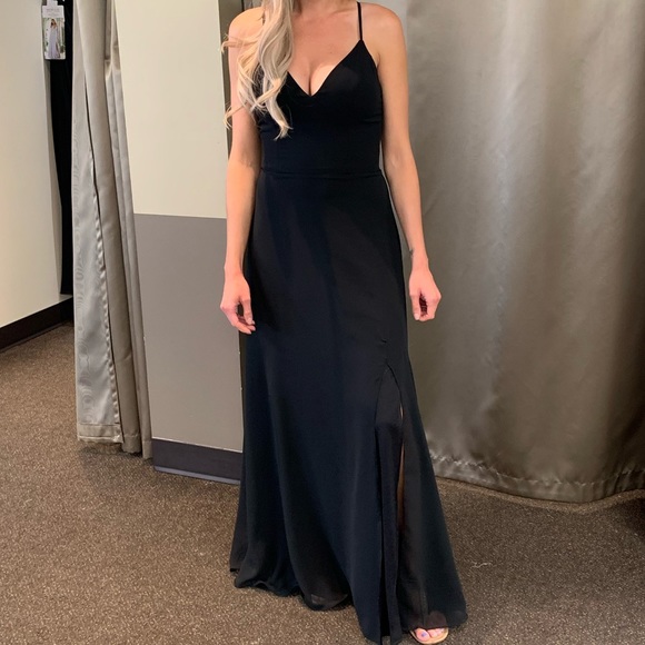 Black formal floor length maxi dress - Picture 5 of 5